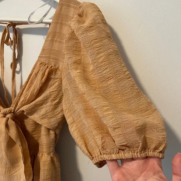 Lulu's Peach Smock Mini Dress - Picture 7 of 13